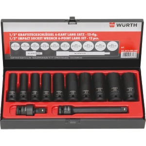 1/2 Inch Güçlü Uzun Altıgen Lokma Seti 12 Parça