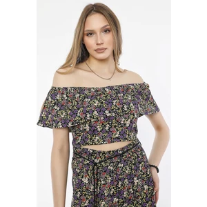 Alexander Gardi Alexandergardı Volanlı Crop Top (B21-3100)