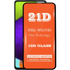 Kzy Samsung Galaxy A52 Tam Kaplayan 21D Temperli Ekran Koruyucu Cam
