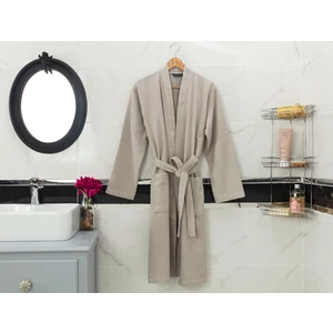 Madame Coco Nicola Kimono Erkek Bornoz - Taş