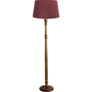 Ağaç Ustası Torinio Torna Bacak Lambader Abajur Köşe Lambası Ahşap Country Doğal Masif Naturel