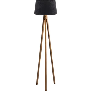 Ağaç Ustası Düz 3 Ayak Tripod Lambaderabajur Köşe Lambası Ahşap Naturel Ağaç Dekor Lamba Aplik Masif Doğal