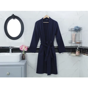 Madame Coco Nicola Kimono Erkek Bornoz - Lacivert