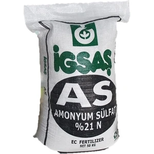Amonyüm Sulfat %21 N As Ec Fertılızer Bahçe Çiçek Ağaç Bitki Besini Yeşillendirici Geliştirici Azotlu Kükürtlü Üst Çim Şeker Gübresi 50 Kg
