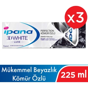 3D White Luxe Charcoal Diş Macunu 225 ml ( 75ML x 3 )