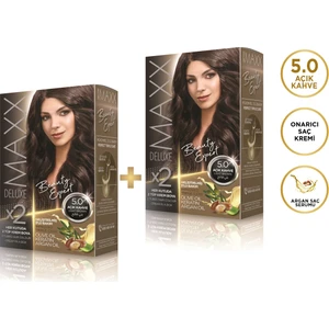 Maxx Deluxe Beauty Expert 5.0  Açık Kahve 2'li Set Boya