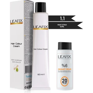 1.1  Mavi Siyah Krem Tüp Boya-20 V Oksidan 60 ml