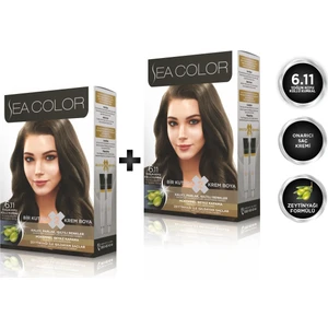 Sea Color 6.11  Yoğun Koyu Küllü Kumral 2'li Set Boya