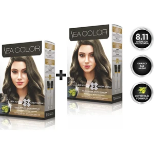 Sea Color 8.11  Yoğun Açık Küllü Kumral 2'li Set Boya