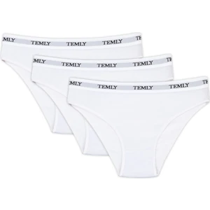 Temly;kadın/genç Kız Beyaz 3 Lü Slip Set