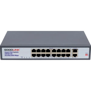 16 Port Poe Switch + 2 Port Uplink Gigabit