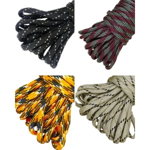 Paracord Paraşut Ipi 4 mm Alacalı Karma Renk 4 Seçenekli 550 Lb