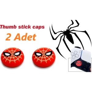 Ps5 Dualsense 2 Adet Spiderman Kabartma Desenli Analog Başlığı