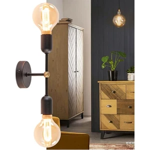 Retro Ikili Metal Duvar Apliği