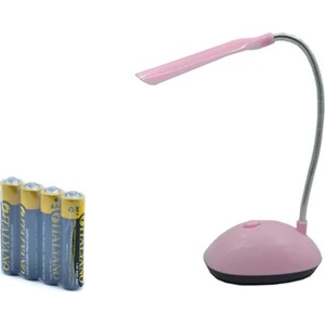 4'lü Pil Ledli Pilli Mini Masa Lambası Bükülebilir