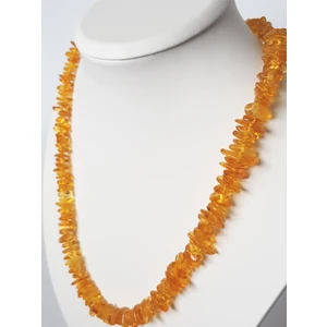 Kehribar Sarayı Damla Kehribar Karamel Renk 60CM Kolye Sertifikalı