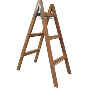 Ahşap Merdiven 3 Basamaklı Çift Taraflı 108 cm Yükseklik