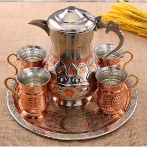 Maraş Market Bakır Ayran Takımı