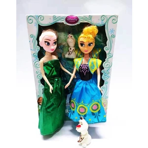 Karlar Ülkesi Frozen Iki Elsa Anna ve Olaf Büyük Et Bebek + Hediye