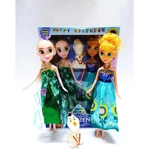 Happy Every Day Frozen Elsa,anna ve Olaf Et Bebek