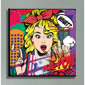 Pop Art Modern Sanat Dekoratif Kanvas Tablo TBL1706 40X40 cm