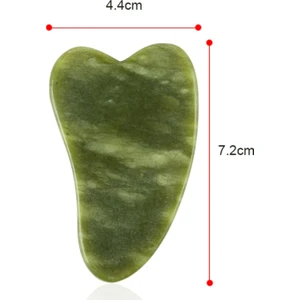 Gua Sha Yeşil Taş Yüz Vücut Masaj Taşı