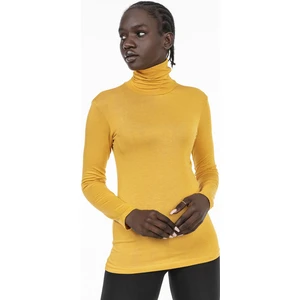 Disentis Modest Tam Balıkçı Uzun Kollu Viskon Hardal Body