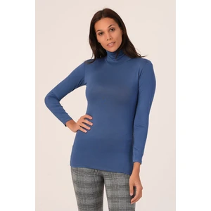 Disentis Modest Tam Balıkçı Uzun Kollu Viskon Indigo Body