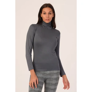 Disentis Modest Tam Balıkçı Uzun Kollu Viskon Füme Body