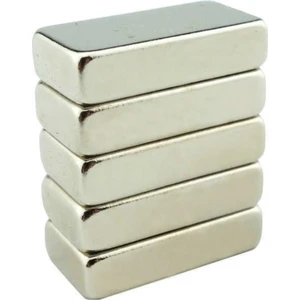 Mıknatıs AVM Güçlü Neodyum Mıknatıs 20 mm x 10 mm x 5 mm Dikdörtgen | 10-15 kg Güç | Nikel Kaplı |  (8 Adet)