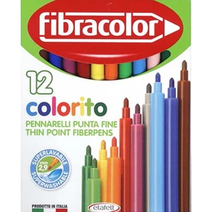 Colorito Ince Uçlu Keçeli Kalem 12 Renk