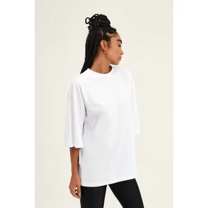Truvakar Kol Basic Oversize TShirt Beyaz