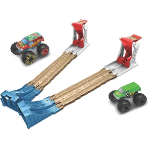 Hot Wheels Monster Trucks Çifte Çarpışma 3'Ü 1 Arada Oyun Seti, 4-8 Yaş İçin Gyc80