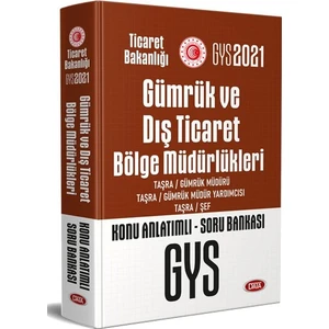 Data Yayınları 2021 Gümrük ve Dış Ticaret Bölge Müdürlükleri Müdür - Müdür Yardımcısı - Şef Konu Anlatımlı Soru Bankası