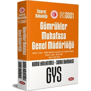 Data Yayınları 2021 Ticaret Bakanlığı Gümrükler Muhafaza Genel Müdürlüğü GYS Konu Anlatımlı Soru Bankası