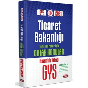 Data Yayınları 2021 T.C. Ticaret Bakanlığı Tüm Kadrolar Için Ortak Konular Hazırlık Kitabı