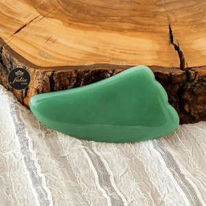Aventurin Gua Sha Yüz Vücut Masaj Taşı Doğal Taş Cilt Bakımı