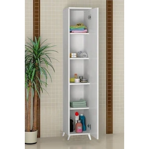 5 Raflı Tek Kapaklı Banyo Dolabı