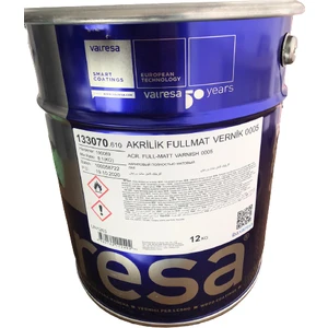 Valresa Ithal Akrilik Fullmat (Kör Mat) Vernik 5 Gloss 8+1 Galon Takım 3.375 kg