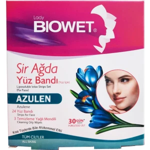 Lady Biowet Biowet 27'li Yüz Sır Ağda Bandı Azulen