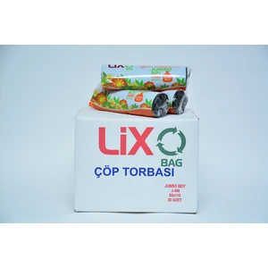 Lixo Bag Çöp Poşeti 80X110 Jumbo Boy 10 Lu 20 Paket