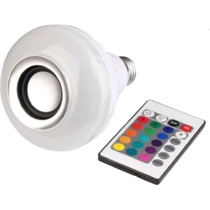 Uzaktan Kumandalı Bluetooth Hoparlör Fonksiyonlu Akıllı LED Ampul Lamba  Music Bulb/app