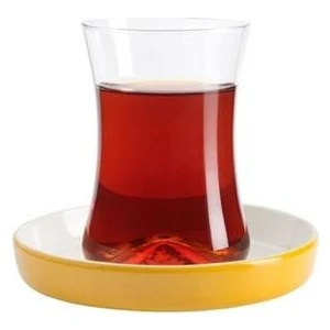 Tiryaki Çay Seti 6lı Sarı