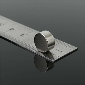 Dünya Magnet 10 Adet Çap 10MM x Kalınlık 5mm Yuvarlak Süper Güçlü Neodyum Mıknatıs