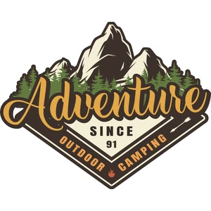 Quart Aksesuar Off Road Camping Adventure Sticker 10 x 8 cm