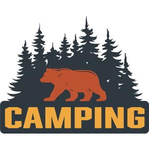 Quart Aksesuar Off Road Camping Adventure Ayı Bear Sticker 10 x 8 cm