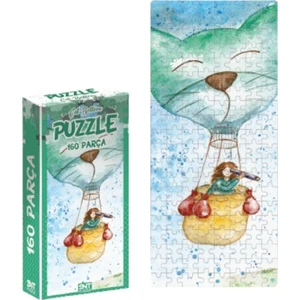 Snt Puzzle Kedili Uçan Balon 160 Parçalı Puzzle