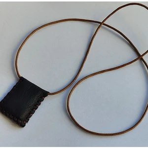 Maraş Market Dörtgen Deri Cevşen -Siyah