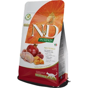 Pumpkin Tahılsız Bıldırcın Etli Balkabaklı ve Narlı Kısırlaştırılmış 1.5 kg Yetişkin Kuru Kedi Maması