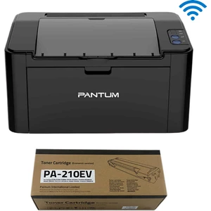 P2500W Wi-Fi Mono Lazer Yazıcı ve PA-210EV Toner